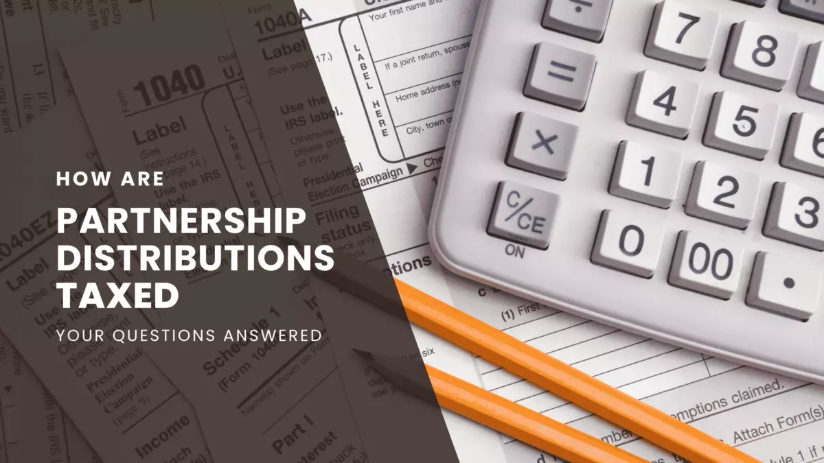 how are partnership distributions taxed